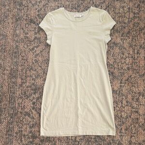 Calvin Klein Mint green 100 percent cotton T-Shirt Dress